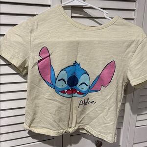 Disney Cream Tee with Blue and Pink Character